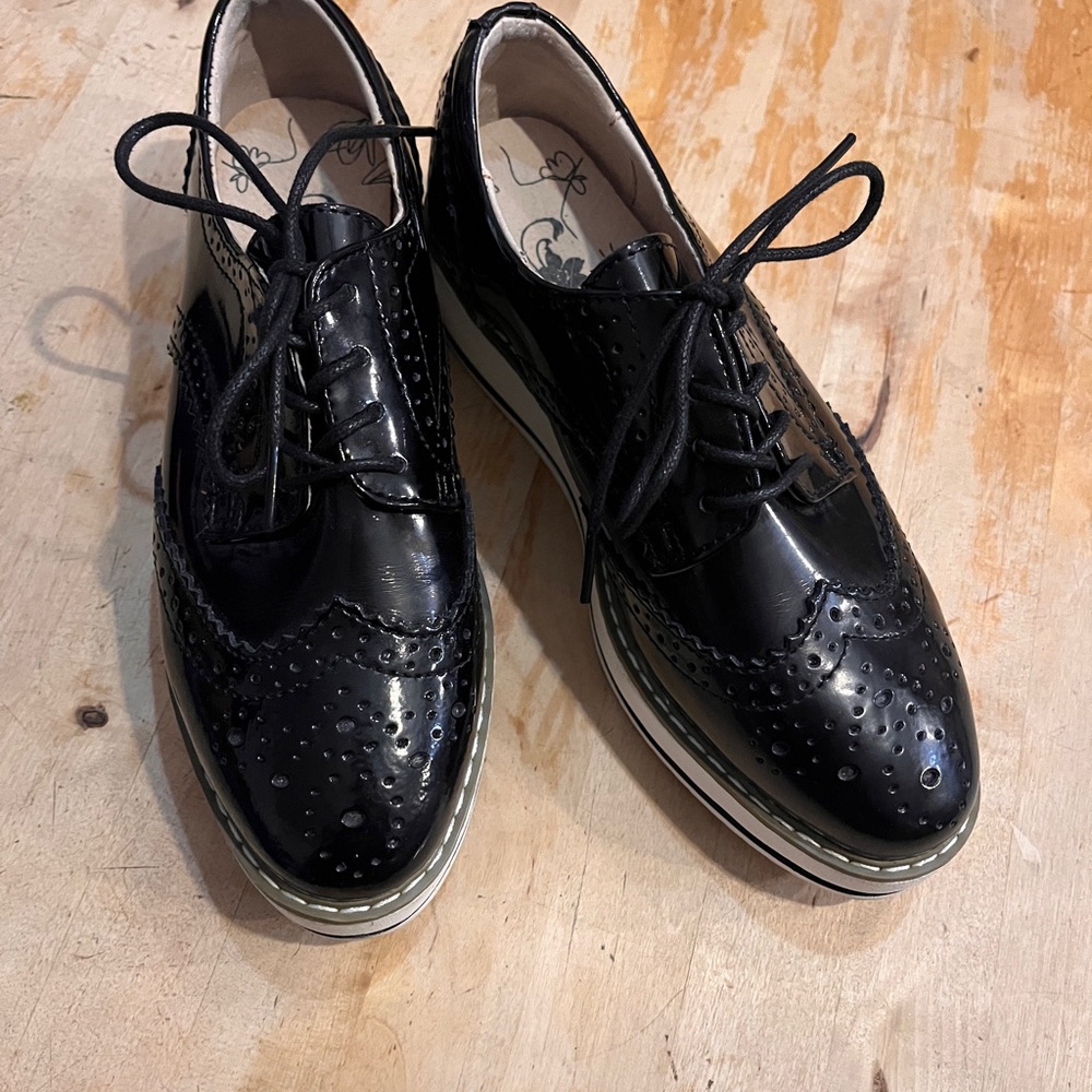 Black Oxford Brogue Shoes